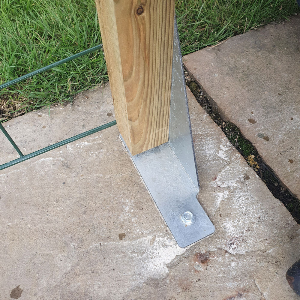 Permanent Dog Fence Solid Ground Fixing Bracket