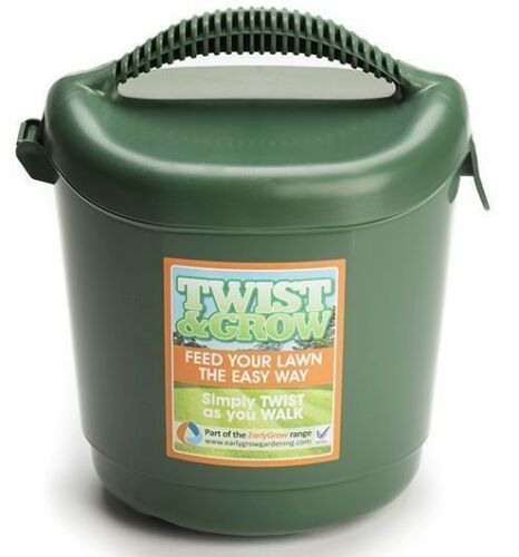 Twist and Grow Hand Held Spreader For Fertiliser Lawn Shaker Dispenser
